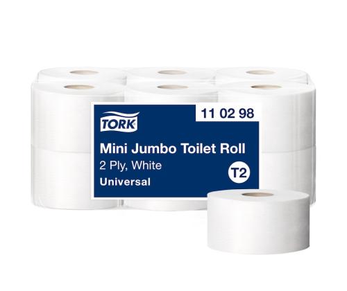 Tualettpaber 2-kihiline TORK Mini Jumbo T2 Universal 150m (110298)
