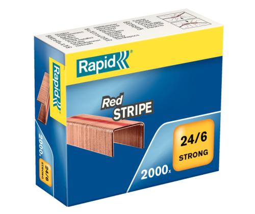 Klamber 24/6 tsink 2000tk RAPID Red Stripe