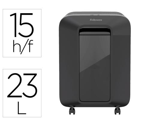 Paberipurustaja FELLOWES LX201 Micro-Cut 12 lehte must  korpus (mikro tükid)