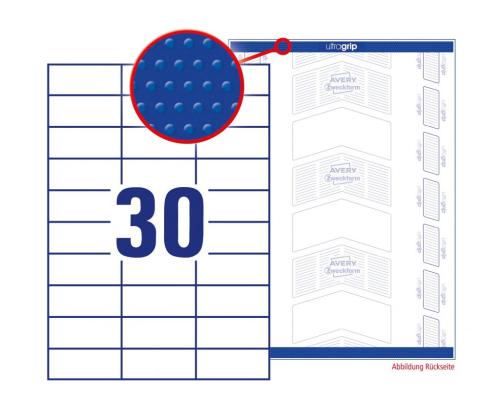 Kleebisetikett AVERY Zweckform 70x29,7mm 100 lehte (3489)