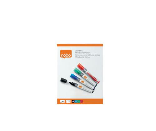 tahvlimarkerite komplekt Nobo 4 värvi