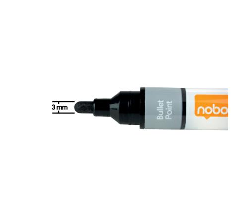 Klaastahvlimarkeri komplekt NOBO Glass 4 värvi pakis