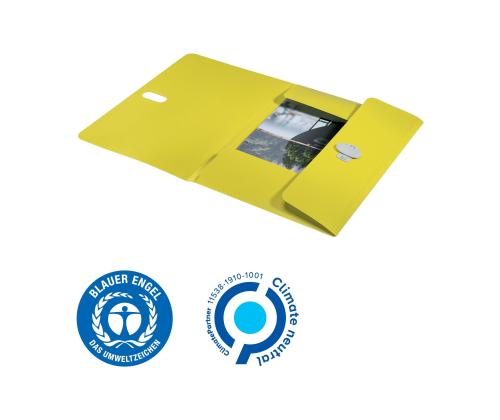 Plastmapp Leitz Recycle CO2 neutral kollane