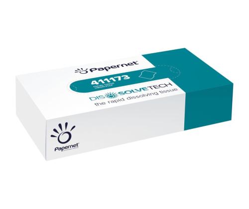 Kosmeetilised salvrätikud 2-kihiline PAPERNET DissolveTech 21x20cm valge 100tk