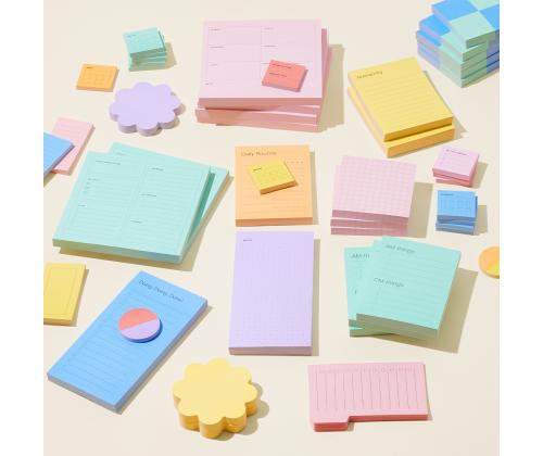 Märkmepaber 76x76mm POST-IT 654 neoonkollane 100 lehte