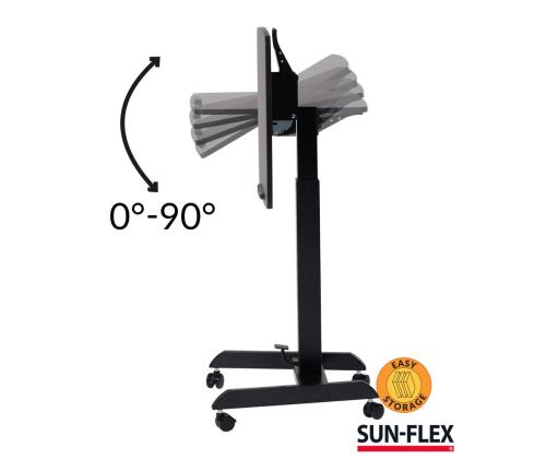Reguleeritav laud SUN-FLEX EasyDesk Pro 600x520mm must