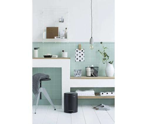 Prügikast 5L pedaaliga BRABANTIA NewIcon must