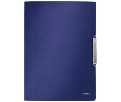 Plastmapp A4 kummiga LEITZ Style sinine
