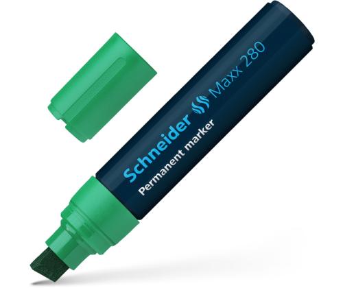 Permanentne marker SCHNEIDER Maxx 280 lõigatud ots 4-12mm roheline