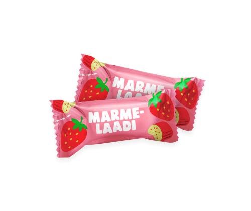 Marmelaadikomm KALEV maasika-rabarberimaitseline, 175g