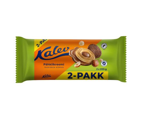 Küpsised KALEV pähklikreemi täidisega 2-pakk 410g