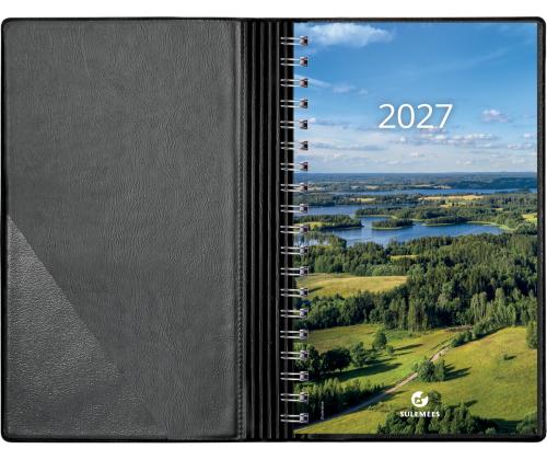 Kalendermärkmik Miniboss NÄDAL, spiraalköide, plastkaaned (ROOSA) 00253/40041