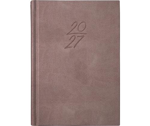 Raamatkalender Kalendermärkmik A6 PÄEV, kunstnahk (PRUUN) 00029/40081