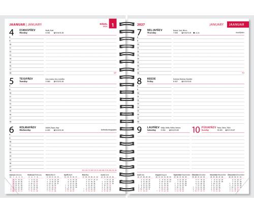 Raamatkalender Nature A5, spiraalköide, (pilt 4) 40244