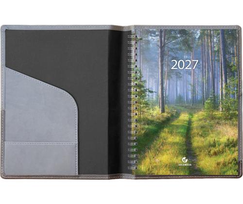 Raamatkalender Boss A5 Nädal vertikaal, spiraalköide, FASHION kaaned (HALL) 00072/40279