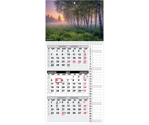 Seinakalender TRIO MEMO, avatud mõõt 297x630mm (PILT nr. 4) 00372/40316