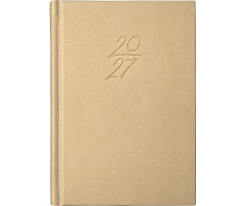 Raamatkalender Kalendermärkmik A6 PÄEV, kunstnahk (BEEŽ) 00029/40359