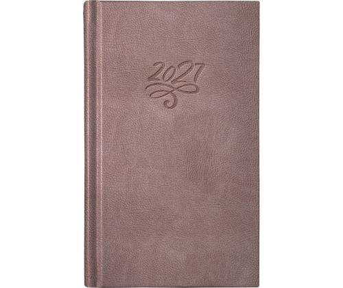 Raamatkalender NÄDAL B6, kõvaköide, FASHION kaaned (PRUUN) 00265/40360