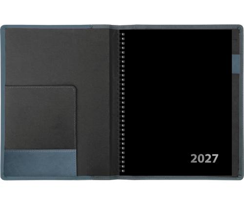 Raamatkalender NÄDAL A4 vertikaal, spiraalköide, LUX kaaned (SININE) 00046/40379