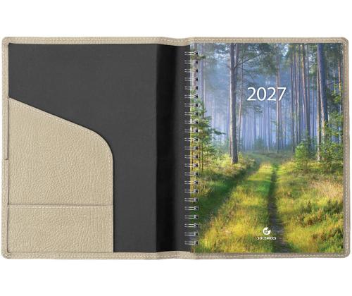 Raamatkalender Boss A5 Nädal vertikaal, spiraalköide, FASHION kaaned (HELEBEEŽ) 00074/40436
