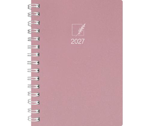 Raamatkalender Nature A5 Päev spiraalköide roosa eco 40704