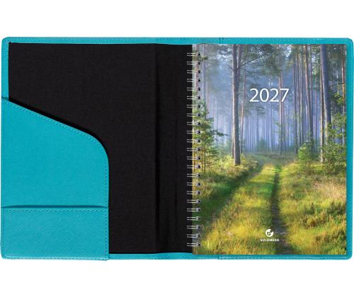 Raamatkalender Boss Nädal A5 vertikaal Shine kaaned (TÜRKIIS) 00069/41160