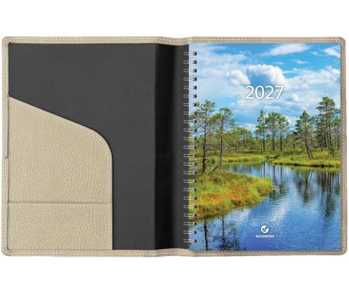 Raamatkalender BOSS A5 Nädal, horisontaal, spiraalköide, FASHION kaaned (HELEBEEž) 00071/41206