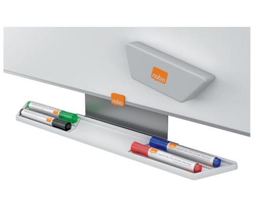Tahvlipuhastaja magnetiga NOBO valge vahetatavate viltpatjadega