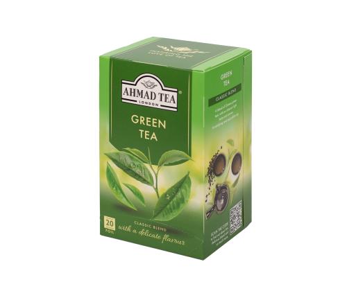 Roheline tee AHMAD klassikaline 20tk ümbrikus