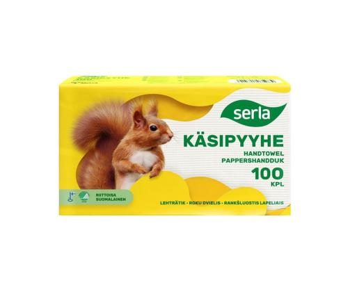 Lehträtik 2-kihiline C-voldik SERLA kollane 100tk pakis