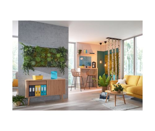 Klaastahvel-magnettahvel 600x400mm kollane LEITZ Cosy