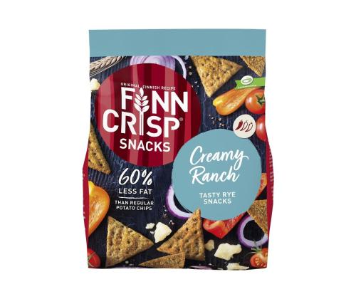 FINN CRISP Täistera rukkisnäkid Creamy Ranch maitsega 150g