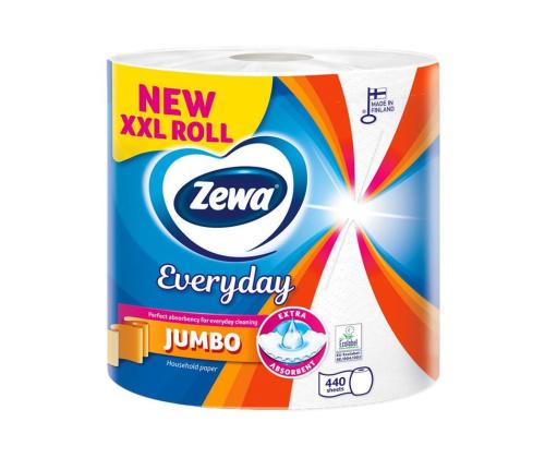 Majapidamispaber 2-kihiline ZEWA Everyday Jumbo valge
