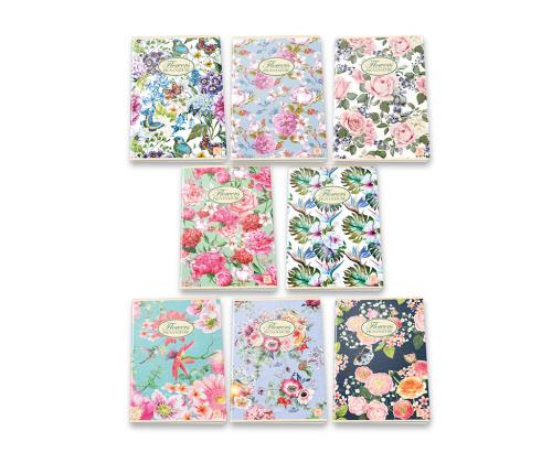 Kaustik klamberköites Pigna Nature Flowers A5 ruuduline 40 lehte