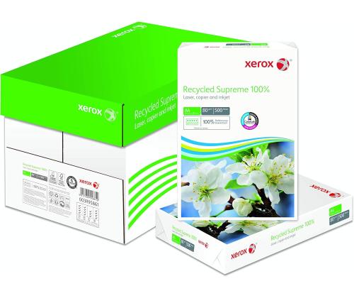 Koopiapaber A4 80g XEROX Recycled Supreme 100% taaskasutatud 500 lehte
