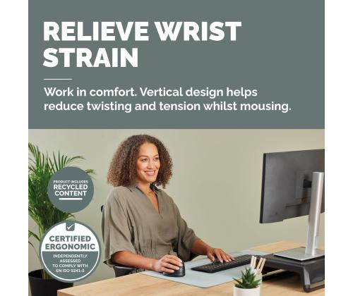 Arvutihiir juhtmeta FELLOWES Breyta Plus Vertical M suurus