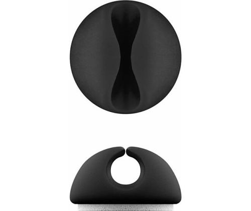 Kaablikorrastaja Goobay Clips iseliimuv must 5tk