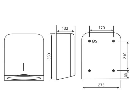 hoidja lehtkäterätikule KATRIN valge metall, 98810	