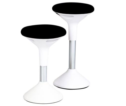 Aktiivtool SUN-FLEX Active 62-71cm, iste D-310mm, jalg D-290mm, kaal 5,6kg Black-must kangas, valge jalg