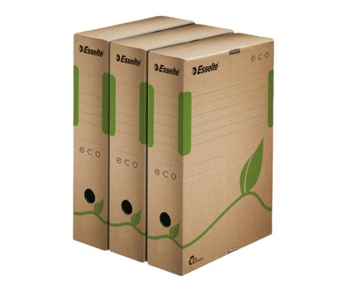 Arhiivikarp ESSELTE Eco A4 100mm kokkuvolditav pruun