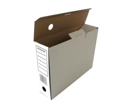 Arhiivikarp SMLT A4 8cm kokkuvolditav trükiga valge