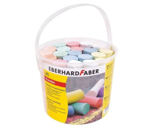 Asfaldikriidid EberhardFaber 20tk ämbris