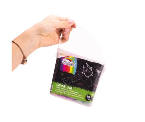 Asfaldikriidid värvilised 15tk pakis FIORELLO