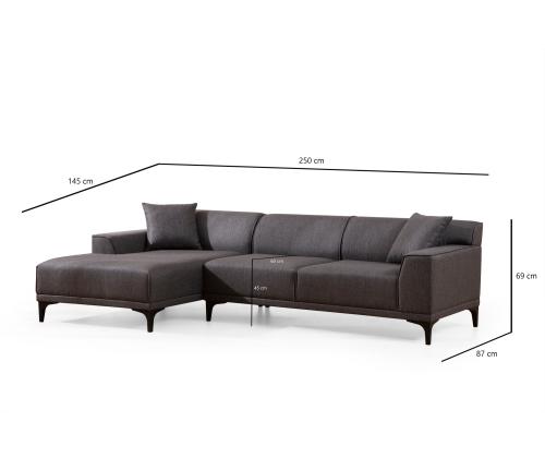 Petra L Corner - Anthracite