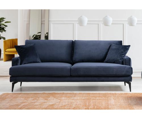 Papira 3 Seater - Navy Blue