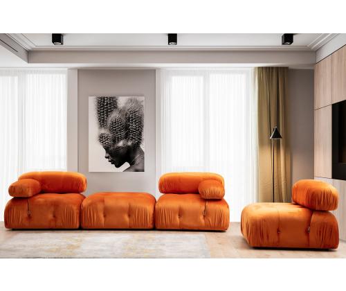 Bubble Pouffe - Orange