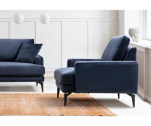 Papira Armchair - Navy Blue