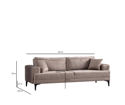 Astana 3 Seater - Beige