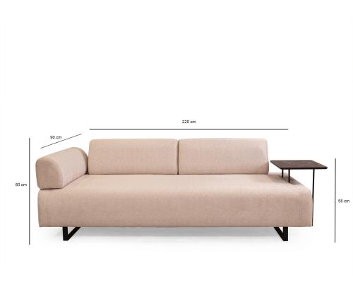 Infinity with Side Table - Beige