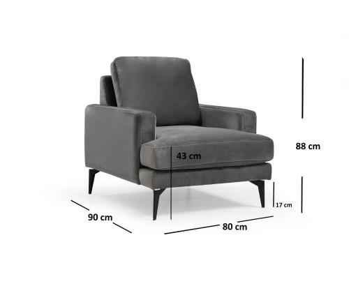 Papira Armchair - Anthracite
